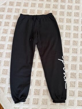 PINK Victoria's Secret Black Logo Sweatpants